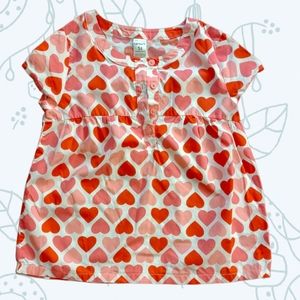 Carter's Pink and Red Heart Shirt